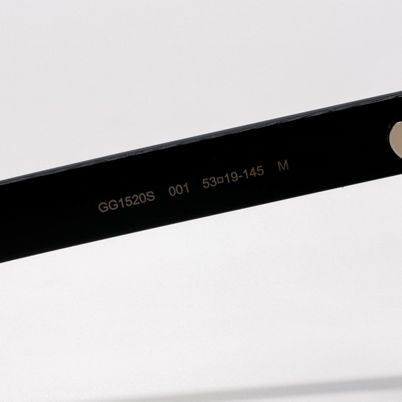 NEW GUCCI GG1520S 001 CAT EYE BLACK GREY WOMEN SUNGLASSES GUCCI - Picture 9 of 11